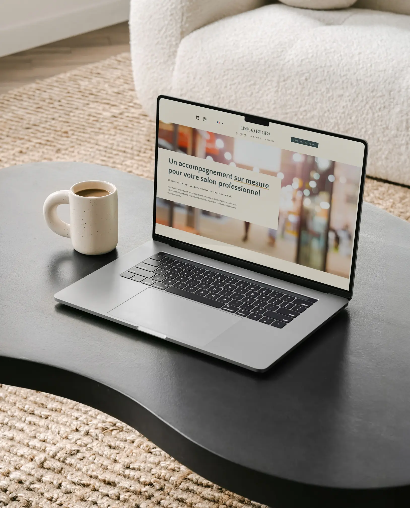 site web responsive laptop page service