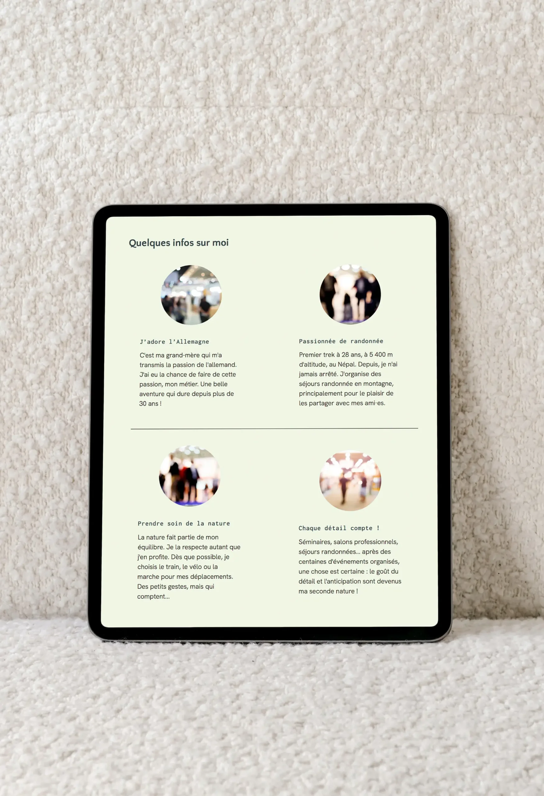 site web responsive a propos